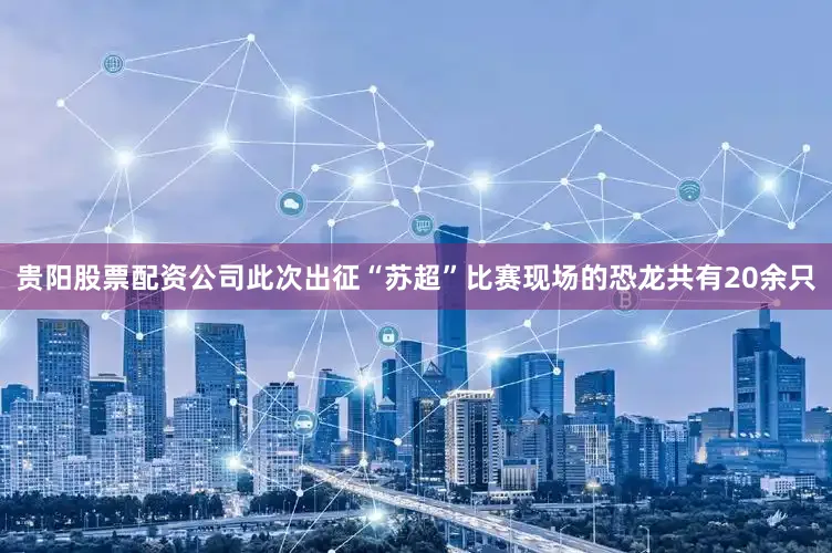 贵阳股票配资公司　　此次出征“苏超”比赛现场的恐龙共有20余只