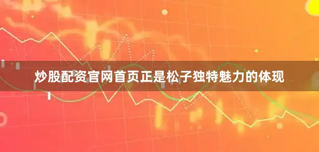 炒股配资官网首页正是松子独特魅力的体现